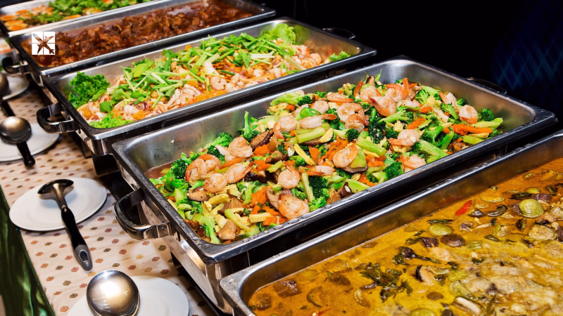 Thailand food buffet.
