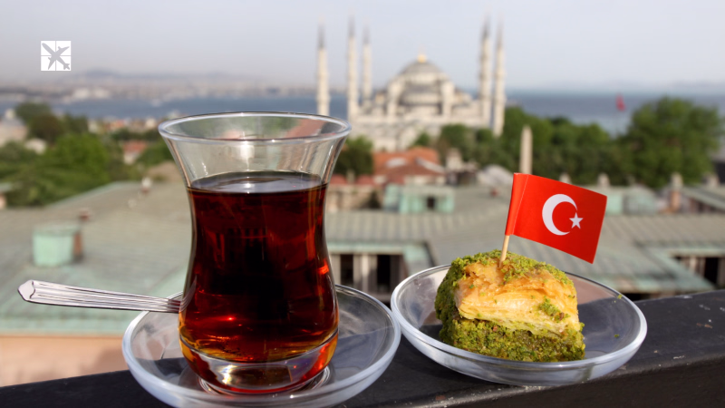 Turkish Tea in Istanbul, Turkey