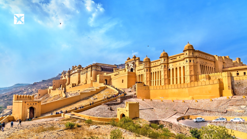 View of Amer Fort in Jaipur