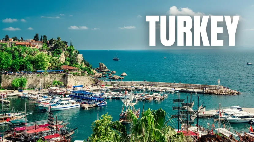 Picture of Antalya harbor in Turkey