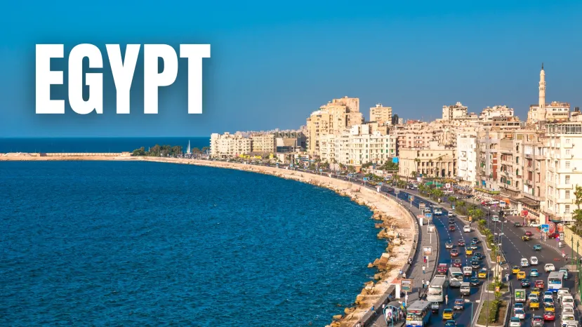 View of Alexandria in Egypt