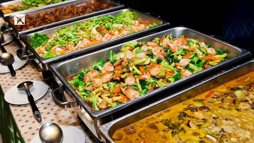 Thailand food buffet.