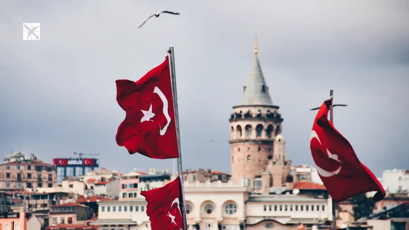 Waving Flag of Turkey