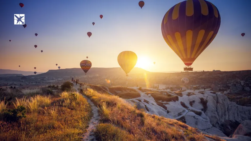 Hot Air Balloons Over Cappadocia