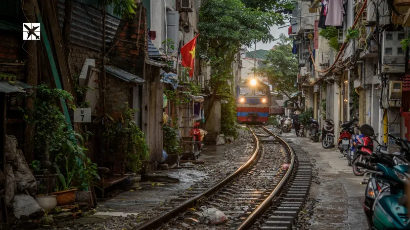 Train Street Hanoi Vietnam