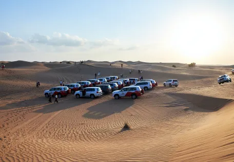 Day 07: Dubai Desert Safari, BBQ Dinner, Falcon Experience